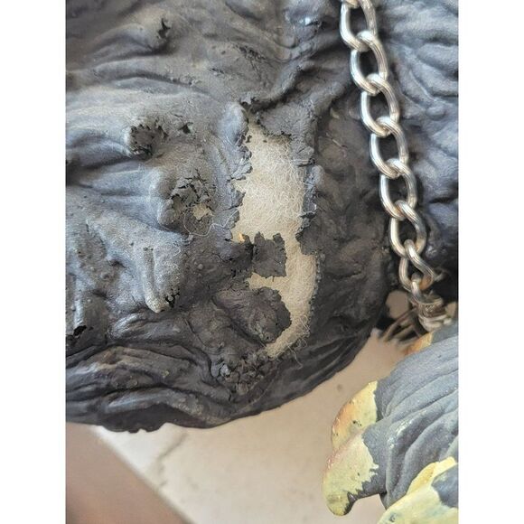 Vintage AS IS rubber attack black cat large Halloween pop decor - Picture 13 of 16